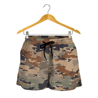 Desert Camouflage Print Women's Shorts