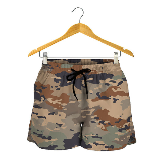 Desert Camouflage Print Women's Shorts