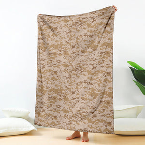 Desert Digital Camo Pattern Print Blanket