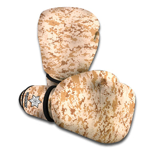 Desert Digital Camo Pattern Print Boxing Gloves