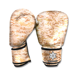 Desert Digital Camo Pattern Print Boxing Gloves