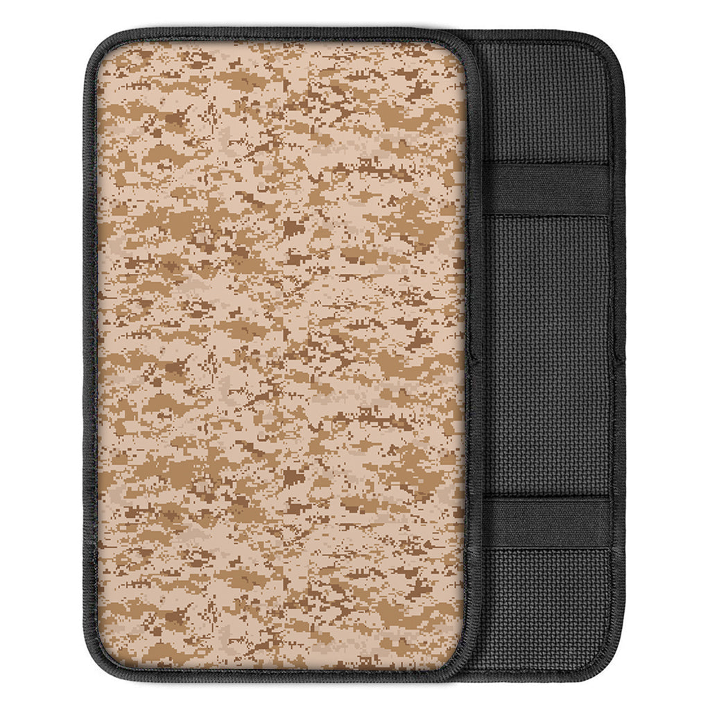 Desert Digital Camo Pattern Print Car Center Console Cover