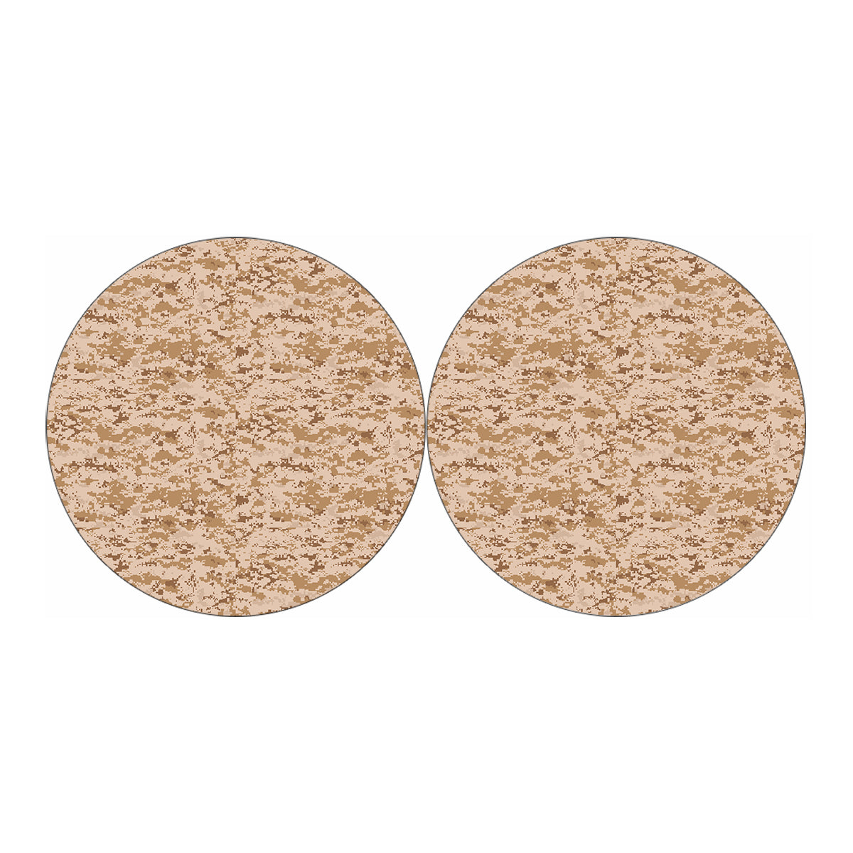 Desert Digital Camo Pattern Print Car Coasters