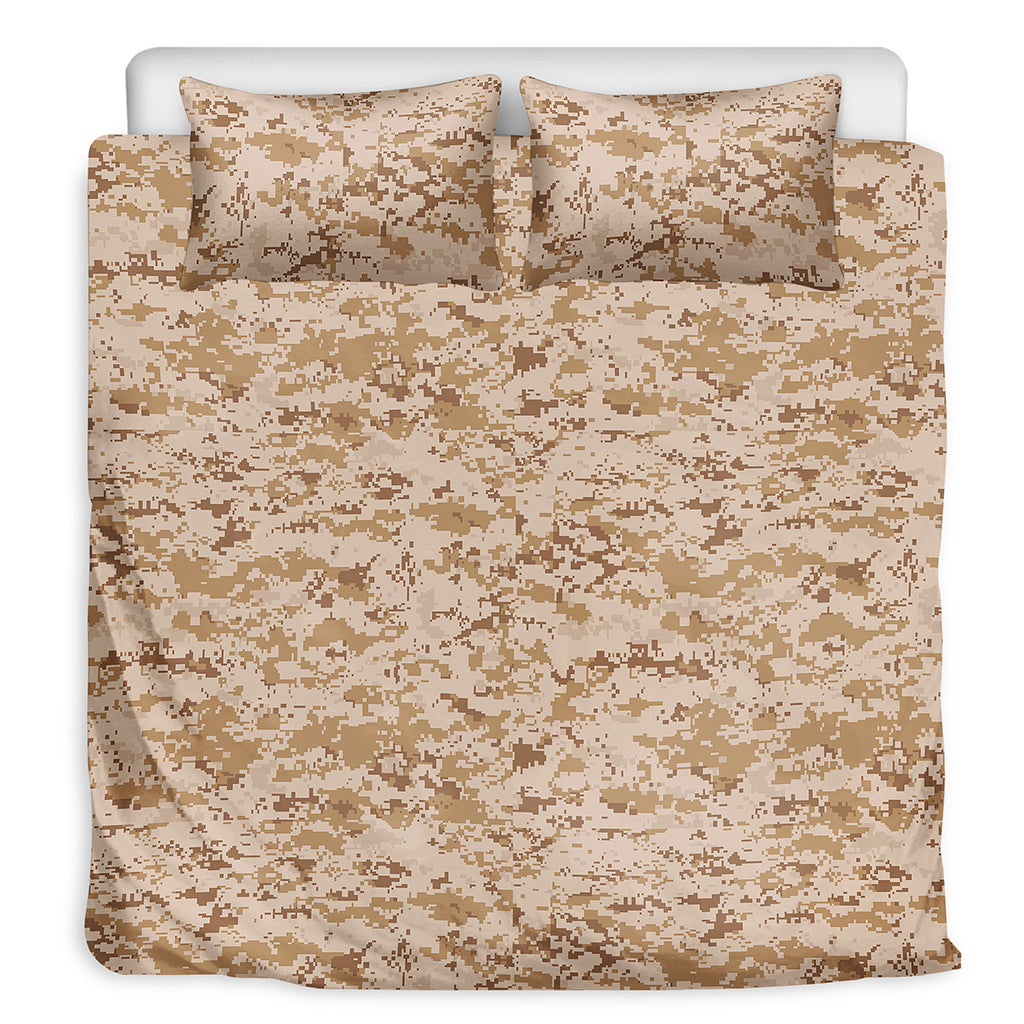 Desert Digital Camo Pattern Print Duvet Cover Bedding Set