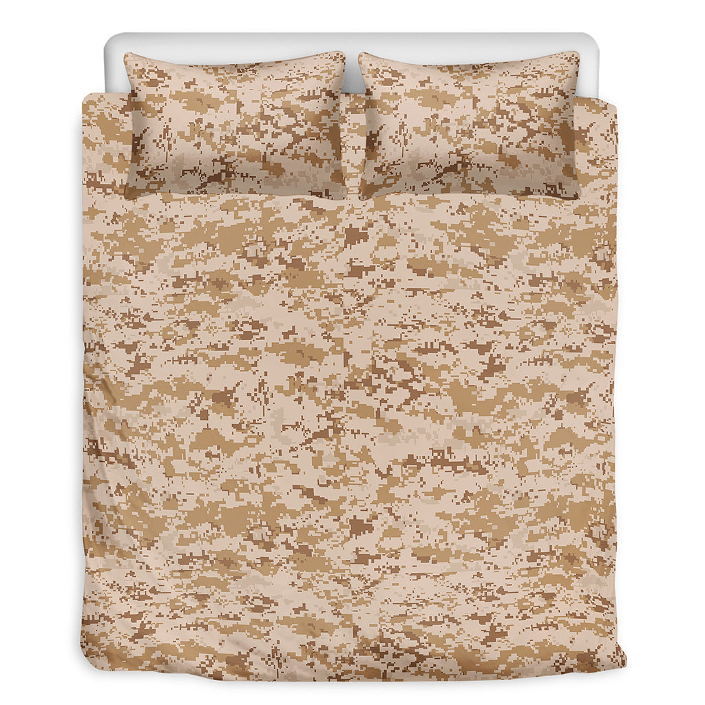 Desert Digital Camo Pattern Print Duvet Cover Bedding Set
