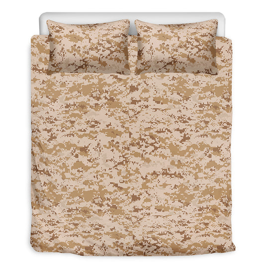 Desert Digital Camo Pattern Print Duvet Cover Bedding Set