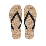 Desert Digital Camo Pattern Print Flip Flops