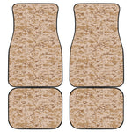 Desert Digital Camo Pattern Print Front and Back Car Floor Mats