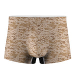 Desert Digital Camo Pattern Print Men's Boxer Briefs