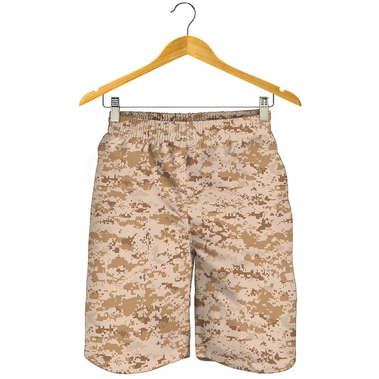 Desert Digital Camo Pattern Print Men's Shorts