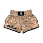 Desert Digital Camo Pattern Print Muay Thai Boxing Shorts