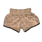 Desert Digital Camo Pattern Print Muay Thai Boxing Shorts
