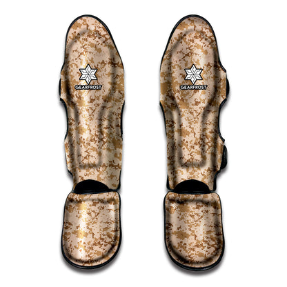 Desert Digital Camo Pattern Print Muay Thai Shin Guard