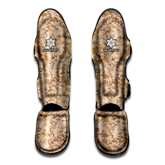 Desert Digital Camo Pattern Print Muay Thai Shin Guard