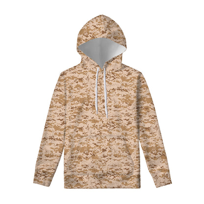 Desert Digital Camo Pattern Print Pullover Hoodie