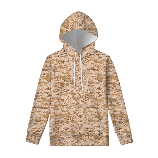 Desert Digital Camo Pattern Print Pullover Hoodie