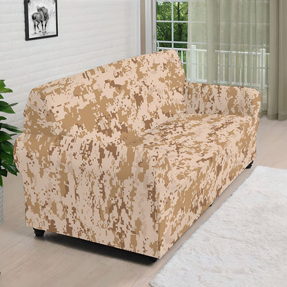 Desert Digital Camo Pattern Print Sofa Cover