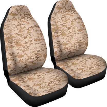 Desert Digital Camo Pattern Print Universal Fit Car Seat Covers