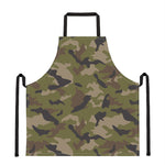 Desert Green Camouflage Print Apron