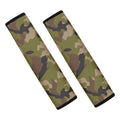 Desert Green Camouflage Print Car Seat Belt Covers