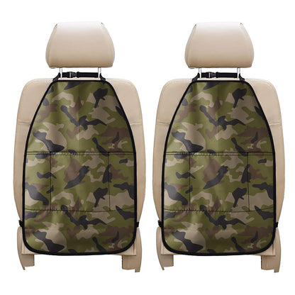 Desert Green Camouflage Print Car Seat Organizers