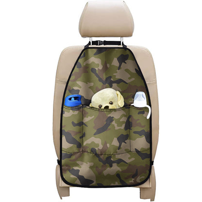 Desert Green Camouflage Print Car Seat Organizers