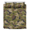 Desert Green Camouflage Print Duvet Cover Bedding Set