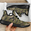 Desert Green Camouflage Print Mesh Knit Shoes GearFrost