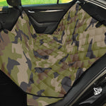 Desert Green Camouflage Print Pet Car Back Seat Cover