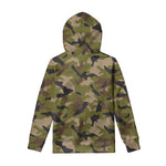 Desert Green Camouflage Print Pullover Hoodie