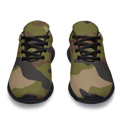 Desert Green Camouflage Print Sport Shoes GearFrost