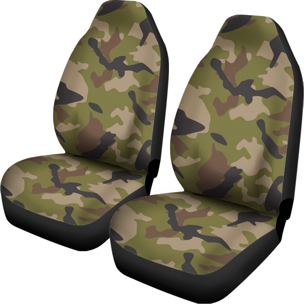 Desert Green Camouflage Print Universal Fit Car Seat Covers