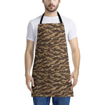Desert Tiger Stripe Camouflage Print Apron