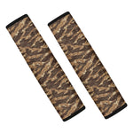 Desert Tiger Stripe Camouflage Print Car Seat Belt Covers