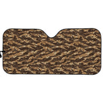 Desert Tiger Stripe Camouflage Print Car Sun Shade