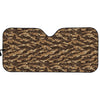 Desert Tiger Stripe Camouflage Print Car Sun Shade