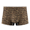 Desert Tiger Stripe Camouflage Print Men's Boxer Briefs