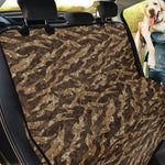 Desert Tiger Stripe Camouflage Print Pet Car Back Seat Cover