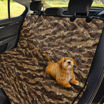 Desert Tiger Stripe Camouflage Print Pet Car Back Seat Cover