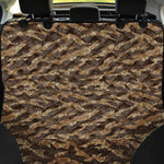 Desert Tiger Stripe Camouflage Print Pet Car Back Seat Cover