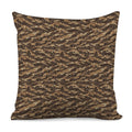 Desert Tiger Stripe Camouflage Print Pillow Cover