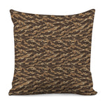 Desert Tiger Stripe Camouflage Print Pillow Cover