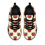 Devil Emoji Pattern Print Black Sneakers