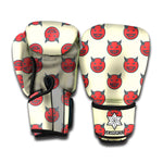 Devil Emoji Pattern Print Boxing Gloves