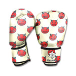 Devil Emoji Pattern Print Boxing Gloves