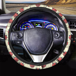 Devil Emoji Pattern Print Car Steering Wheel Cover