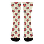 Devil Emoji Pattern Print Crew Socks