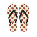 Devil Emoji Pattern Print Flip Flops