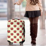 Devil Emoji Pattern Print Luggage Cover