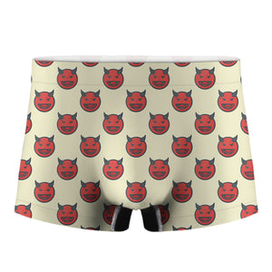 Devil Emoji Pattern Print Men's Boxer Briefs – GearFrost